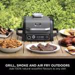 Ninja Woodfire Electric BBQ Grill Smoker + Free Stand + Cover [OG701UK] - w/Codes, Sold By Ninja