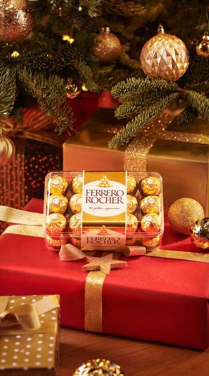 Ferrero Rocher Pralines, Chocolate Hamper Christmas Gift Box - 30pcs - £7 at checkout @ Amazon