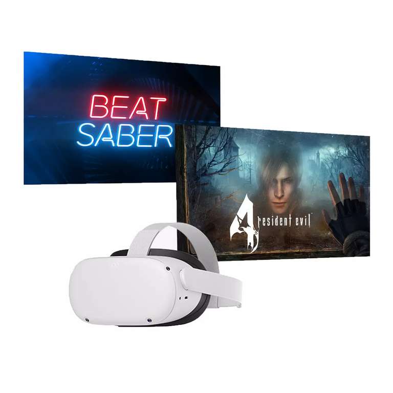 Meta Quest 2 128GB With Resident Evil 4 & Beat Saber (Possible Extra £5 off)