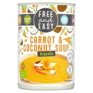 Free & Easy Organic Carrot & Coconut Gluten Free Soup 400g 20p instore @ Sainsbury's Fulham Wharf