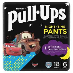 Huggies Pull Ups Night Boy/Girl | Day Boy/Girl Size 6 Age 2-4 x18