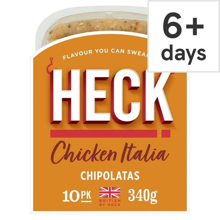 Heck Chicken 10 Italia Chipolatas Sausages 340G - Clubcard Price