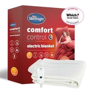 Silentnight Comfort Control Electric Blanket Single Double £21.59/King £23.99/Super King £32.79 w/code sold by Branded Bedding (UK Mainland)
