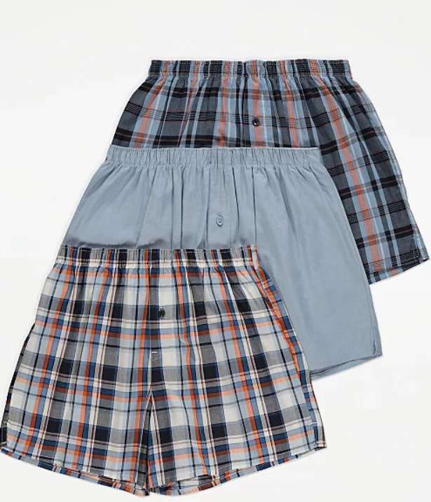 Checked Woven Boxers 3 Pack size xs + free collection