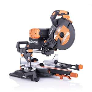 Evolution Power Tools R255SMS-DB+ Double Bevel Sliding Mitre Saw
