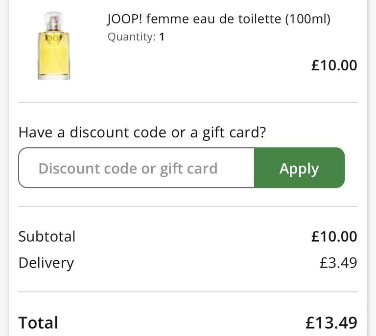 JOOP! Femme For Her 100ml EDT - £13.49 Delivered @ Lloyd’s Pharmacy