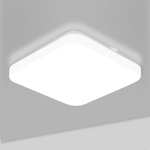 Lepro Ceiling Light 24W, 2400lm Super Bright Square LED Ceiling Light, Daylight White 5000K, IP44 Waterproof W/ Voucher Sold by Lepro UK FBA