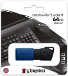 Kingston DataTraveler Exodia M DTXM/64GB USB 3.2 Gen 1 - with Moving Cap in Multiple Colours, Black £2.88 @ Ebuyer UK Limited / Amazon