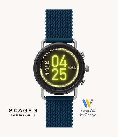 Smartwatch HR - Falster 3 Blue Silicone Mesh