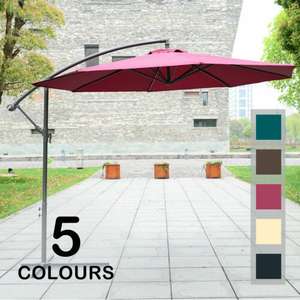 3m Garden Parasol Sun Shade Umbrella Cantilever £54.39 with code from 2011homcom/eBay
