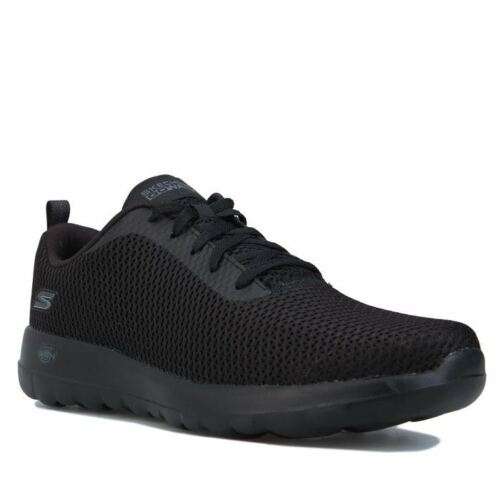 Women's Skechers Go Walk Paradise Lace up Cushioned Trainers in Black With Code @ g.t.l_outlet