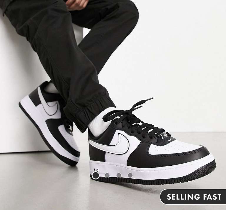 Nike Air Force 1 '07 trainers in black and white £74.77 with code @ Asos