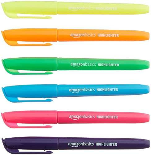 Amazon Basics Highlighters - Bright Assorted Colours, Pack of 24 - £5.41 (Subscribe & Save £5.14) @ Amazon