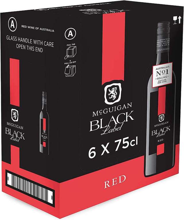 McGuigan Black Label Red, 75 cl (Case of 6) £31.50 With Voucher / £26.29 Subscribe & Save / Cheaper on 1st Subscribe & Save @ Amazon