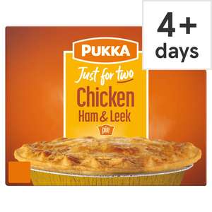 Pukka Chicken Ham & Leek Pie 450g £1.50 @ Asda