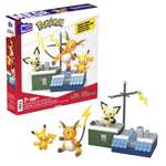 MEGA Pokémon Action Figure Building Toys for Kids, Pikachu Evolution Set with 160 Pieces, 3 Poseable Characters