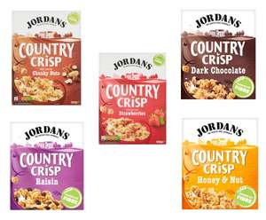 Jordans Country Crisp Cereal 500g (All Varieties) - £1.65 Clubcard Price @ Tesco