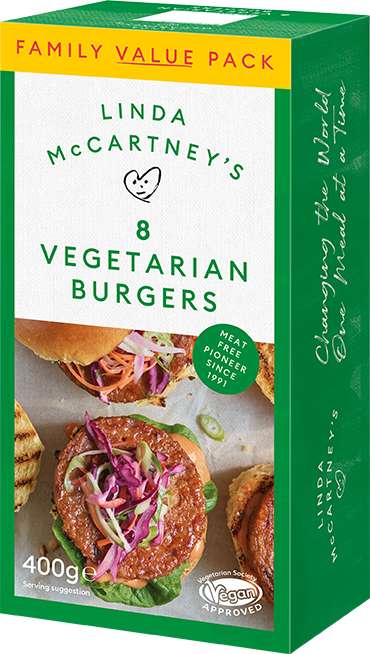 Linda McCartney's 8 Vegetarian Burgers (Cardiff Bay)