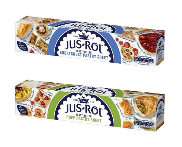 Jus-Rol Shortcrust Pastry / Puff Pastry Ready Rolled Sheet (320g) - £1 @ Morrisons
