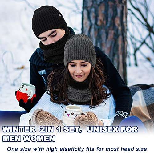 Winter Beanie Hat and Scarf Set TAGVO - w/code Sold by lipsd eu FBA