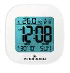 Precision Radio Controlled Digital Alarm Clock, White - w/ Code (Free C&C)