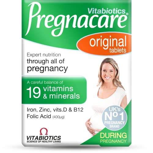 Vitabiotics Pregnacare During Pregnancy Original ,30 Count - £1.80 / £1.62 or less with subscribe & save @ Amazon
