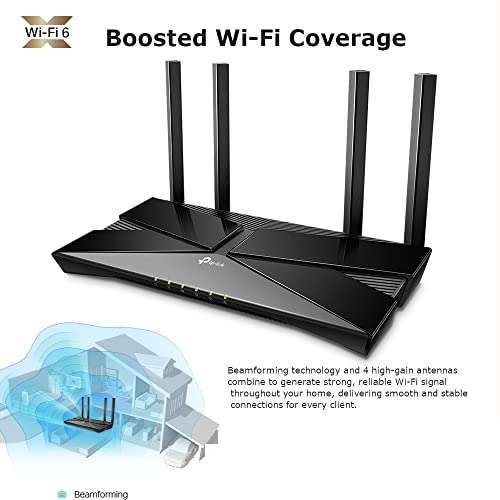TP-Link Next-Gen Wi-Fi 6 AX1500 Mbps Gigabit Dual Band Wireless Cable Router, OneMesh Supported (Archer AX10) - £59.99 @ Amazon