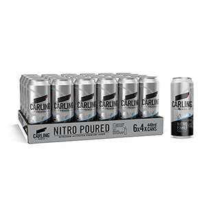 Carling Premier Nitro Poured Lager 24 x 440 ml (cans) £16.99 / £16.14 Subscribe & Save @ Amazon