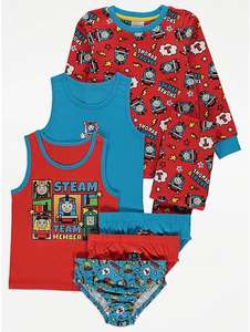 Thomas and Friends/Hey Duggee/Paddington 7 piece Pyjamas Vests and Underwear Outfit Bundle £7 free click and collect @ George (Asda)