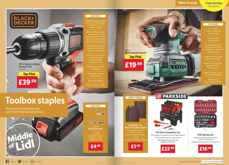 Black+ Decker Cordless Hammer Drill 