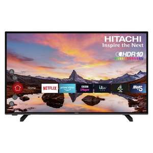 Hitachi 43 Inch 43HK6200U Smart 4K UHD HDR LED Freeview TV - £199.99 click and collect at Argos