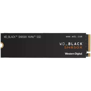 WD Black SN850X 4TB SSD 7300MB/s M.2 2280 NVME PCI-E Gen4 Solid State Drive (WDS400T2X0E) - w/Code