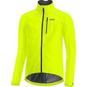 GORE WEAR Men's Cycling Jacket, GORE-TEX PACLITE, Size L, Neon Yellow - £88.05 Amazon Prime Exclusive