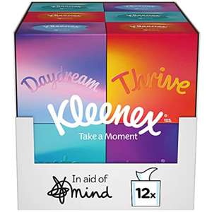 Kleenex Take a Moment Collection Tissues - 12 Cube Tissue Boxes - (£10.83/£9.69 on S&S) + 5% off 1st S&S