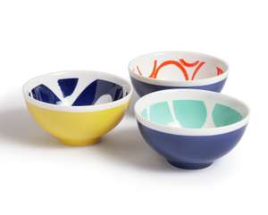 Habitat Mix it up Set of 3 Ceramic Nibble Bowls - £5.50 + Free Click & Collect - @ Argos