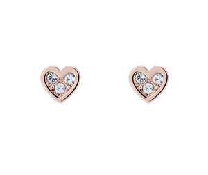 TED BAKER Crystal Small Heart Stud Earrings