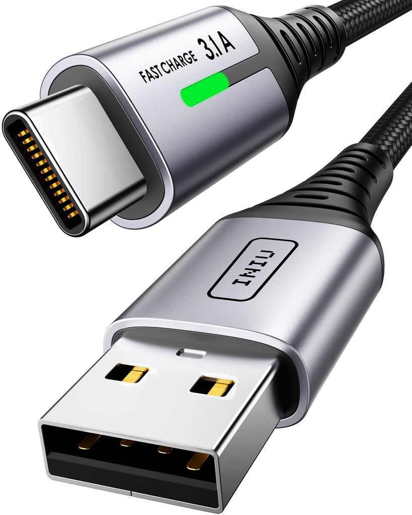 INIU USB C Charger Cable, 2m Type C Cable Fast Charging, Braided USB A to USB-C - Discount At Checkout - Sold by SimpleLife LLC / FBA