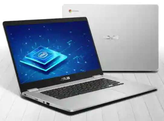 ASUS Chromebook C423 14'' HD (1366 x 768), Anti-Glare, Intel N3350, 4G RAM, 64G eMMC, HD Graphics 500, Chrome OS £110.38 @ Amazon Germany