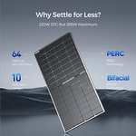 Renogy Bifacial 220 Watt 12 Volt Solar Panel Monocrystalline Rigid High-Efficiency PV Module Power Charger - Sold by RENOGY FBA