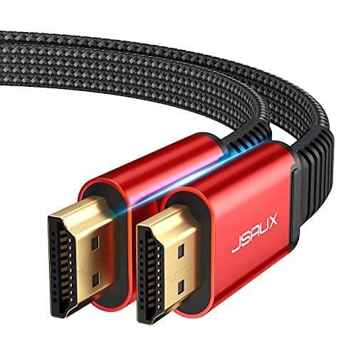 JSAUX 3M 4K 60HZ Flat HDMI Cable, 18Gbps £5.74 with voucher sold by JSAUX @ Amazon