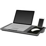 Multi Purpose Home Office Lap Desk with Mouse Pad and Phone Holder - Silver Carbon - £15.49 With Code @ MyMemory