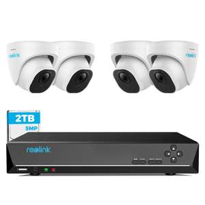 Reolink 4K RLK8-520D4-5MP NVR PoE 8CH CCTV System with 2TB HDD - With voucher Sold by ReolinkEU FBA