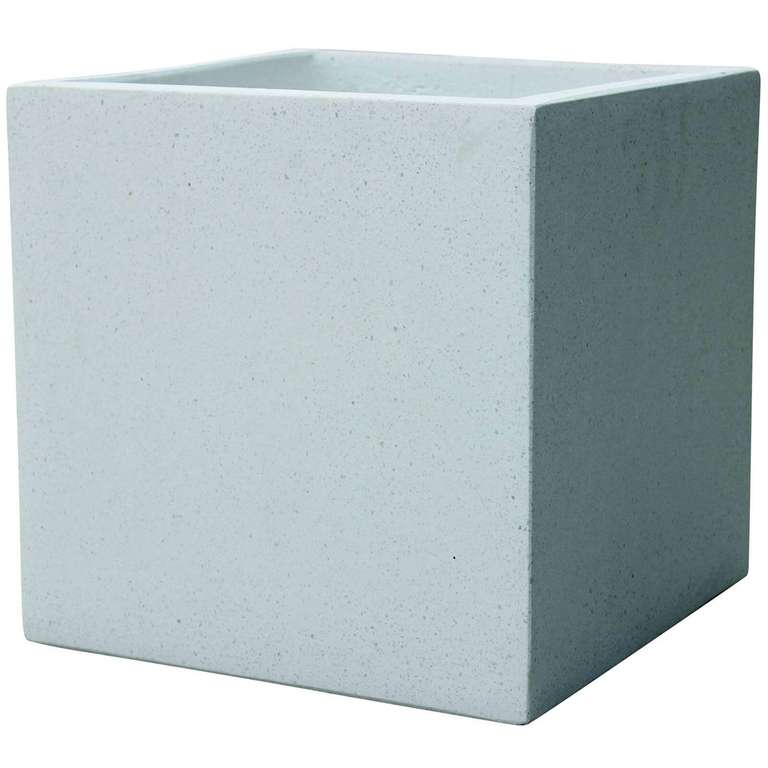 Plaza Cube Planters in Black & White - 44cm £18 free collection @ Homebase