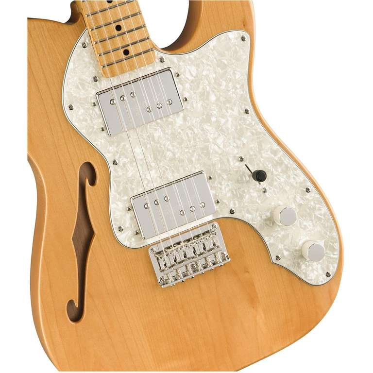 Squier by Fender Classic Vibe '70s Telecaster Electric Guitar, Thinline, Maple Fingerboard, Natural