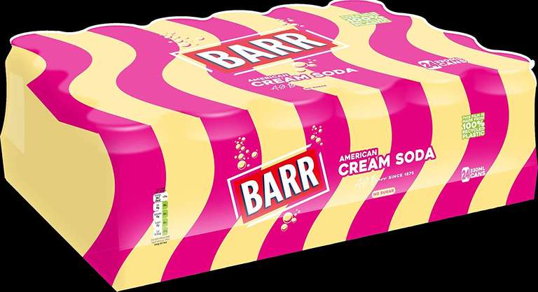 BARR American Cream Soda - 24 x 330 ml - £6.65 via S&S