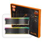 V-Color Manta XSky RGB EXPO 32GB (2x16GB) DDR5 C28 6000MHz Dual Channel RAM Kit - Black - With Code