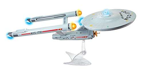 Bandai USS Enterprise NCC-1701 Star Trek Model | 18'' Authentic Model With Lights, Sounds And Display Stand - £41.60 @ Amazon