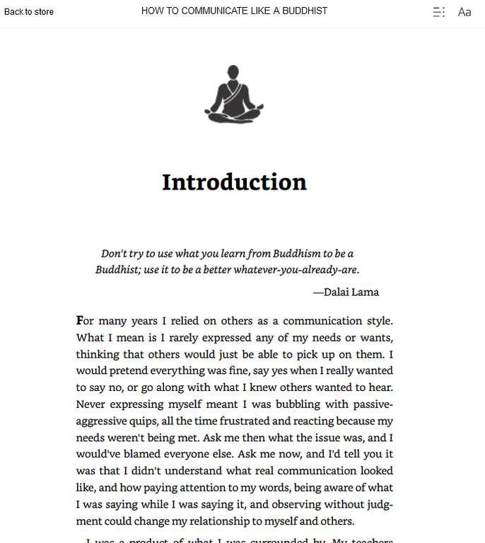 How to Communicate Like a Buddhist Kindle Edition - 77p