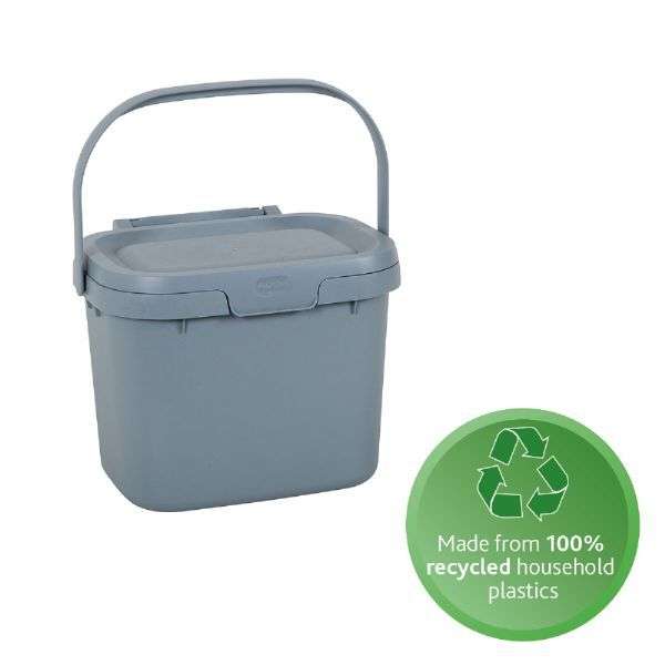 Addis Eco 100% Plastic Everyday Kitchen Food Waste Compost Caddy Bin, 4.5 Litre - Berwick-upon-Tweed