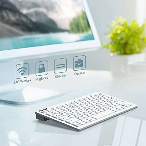 TECKNET 2.4G Wireless Keyboard For Windows £13.99 white and £11.45 black Dispatches from Amazon Sold by TechTack(EU)